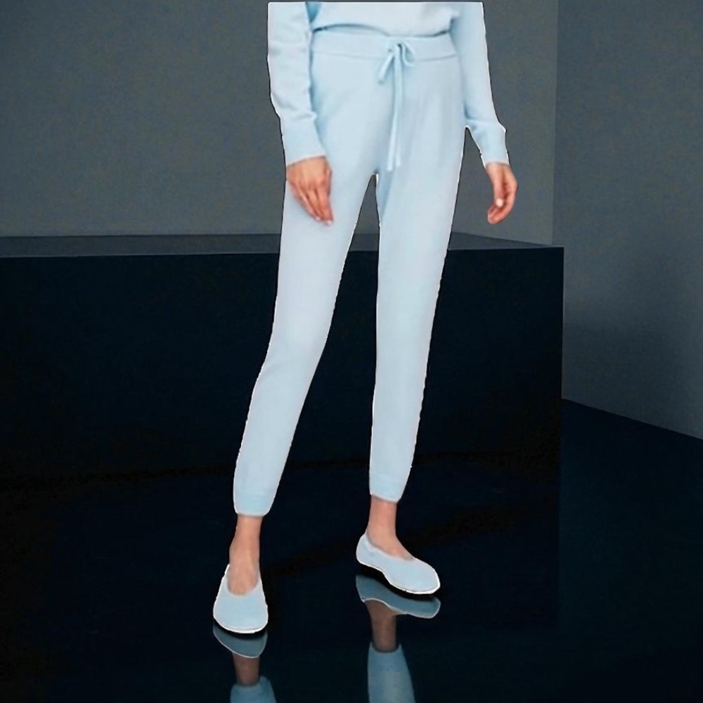 New! WHITE + WARREN 100% CASHMERE JOGGER SIZE LARGE